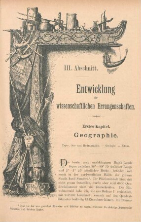 III. Abschnitt. Entwicklung der wissenschaftlichen Errungenschaften