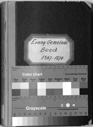 Evangelische Gemeinde Beeck: Beerdigungen 1867 - 1874