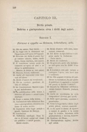 Capitolo III. Diritto privato. Dottrina e giurisprudenza i diritti degli autori