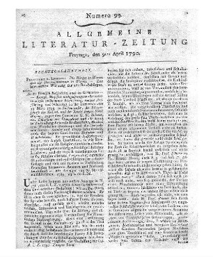 Almanach des Muses. Paris: Delalain 1790