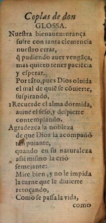 Las Coplas de D. Manrique