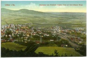 Löbau. Blick auf Löbau vom Löbauer Berg