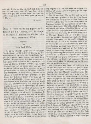 104-108 Étude et commentaire sur l'épître de St. Jaques par J. E. Cellérier, prof. de critique et d'exégèse à làcadémie de Genève