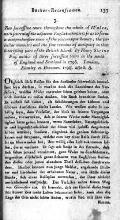 Two successive Tours throughout the whole of Wales, with several of the adjacent English counties ... / by Henry Skrine. - London : Elmsey & Bremner, 1798