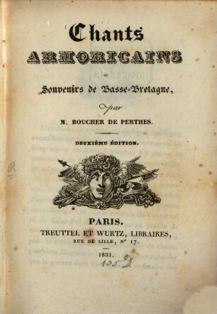 Chants Armoricains : ou souvenirs de Basse-Bretagne