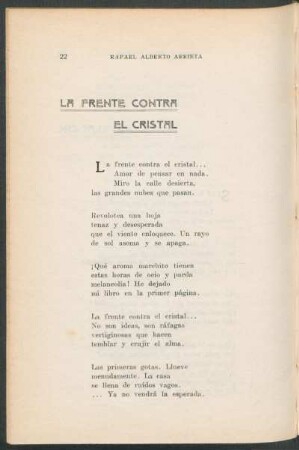 La frente contra el cristal