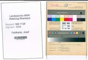 Entnazifizierung Josef Feldkamp , geb. 12.02.1907 (Polizist)