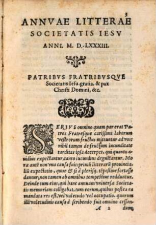 Annuae litterae Societatis Jesu : anni .., [2.] 1583 (1585)