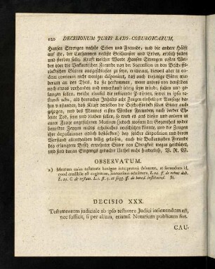 120-130, Decisio XXX - XXXI