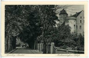 Spremberg. Muskauer Straße und Schloss