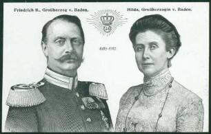 Großherzog Friedrich II. und Großherzogin Hilda.