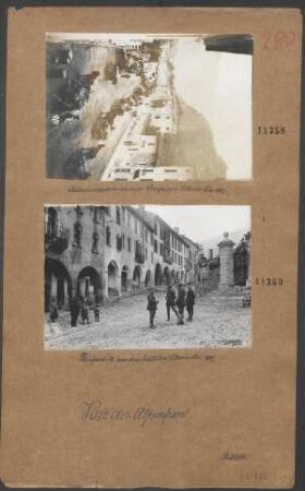 Straßenbild aus dem besetzten Vittorio