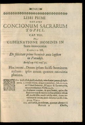 Concio III.