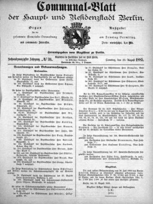 1885,34: No. 34, 23. August 1885