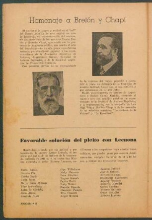 Homenaje a Bretón y Chapí