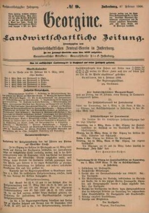 Sechsundsiebzigster Jahrgang. No. 9. Insterburg, 27. Februar 1908.