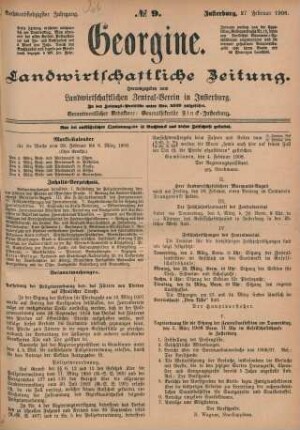 Sechsundsiebzigster Jahrgang. No. 9. Insterburg, 27. Februar 1908.