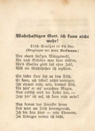 Wahrhaftigen Gott, ich kann nicht mehr!