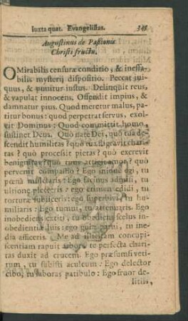 Augustinus de Paßionis Christi fructu.