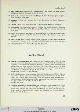 Antike Möbel (Nr. 168-334)