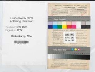 Entnazifizierung Otto Delkeskamp, geb. 23.08.1888 (Kaufmann)