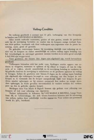 Veiling-Conditien