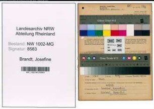 Entnazifizierung Josefine Brandt , geb. 11.06.1905 ()