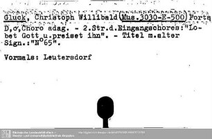 Gluck, Cristoph Willibald