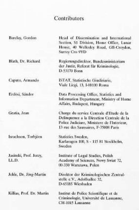 213-214, List of Contributors