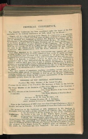The Imperial Conference