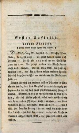 Der arme Poet : ein Schauspiel in einem Aufzug