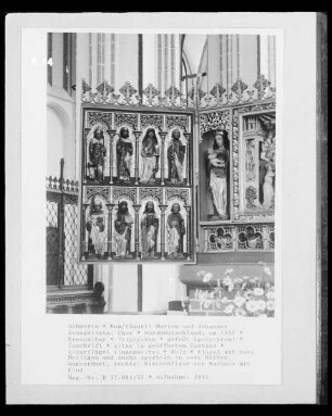 Kreuzaltar — Altar in geöffnetem Zustand — Altarflügel (Innenseite)
