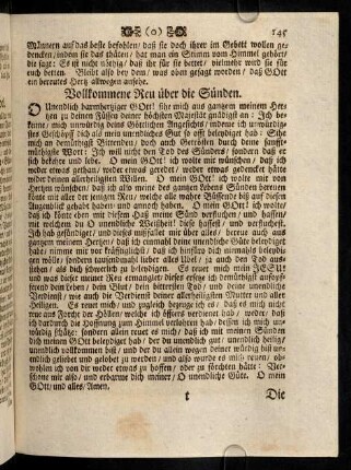 145-156, Vollkommene Reu ueber die Suenden; ...