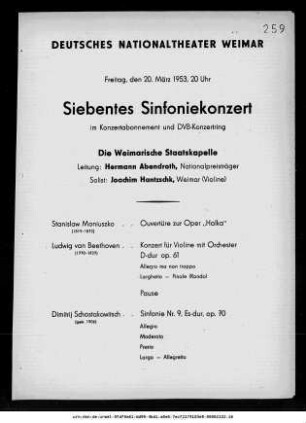 Siebentes Sinfoniekonzert