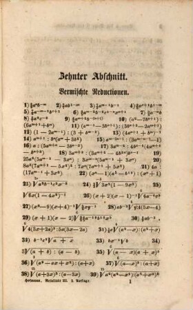 Resultate zu Hofmanns Aufgaben aus der Arithmetik und Algebra, 3