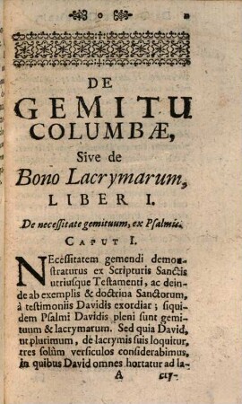 De Gemitu Columbæ, Sive De Bono Lacrymarum, Libri Tres