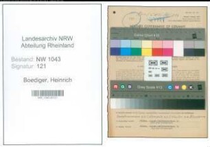 Entnazifizierung Heinrich Boediger , geb. 07.02.1905 (Verwaltungsbeamter)
