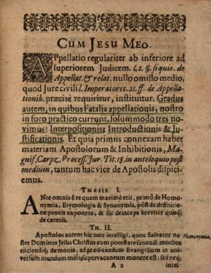 Disputatio Iuridica Inauguralis De Apostolis