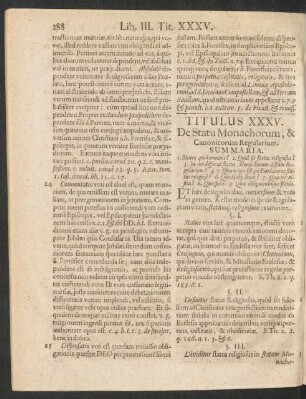 Titulus XXV. De Statu Monachorum, & Canonicorum Regularium