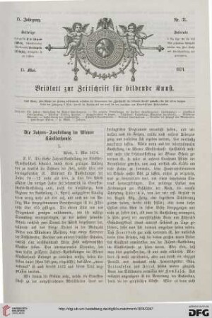 Die Jahres-Ausstellung im Wiener Künstlerhause, [1]
