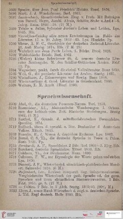 Sprachwissenschaft (Nr. 3709 - 3749)