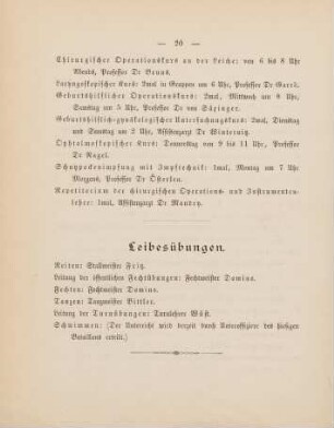 20, Leibesübungen