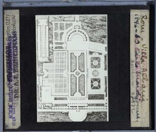 Rom, Villa Albani : Grundriss, Lageplan