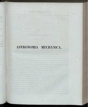 Astronomia Mechanica.