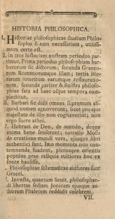 Historia philosophica.