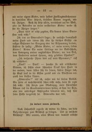 In meiner neuen Heimath