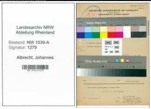 Entnazifizierung Johannes Albrecht , geb. 00.00.0000 (Justizoberinspektor)