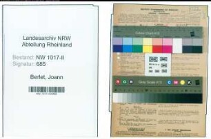 Entnazifizierung Joann Berlet , geb. 01.08.1879 (Postassistent)