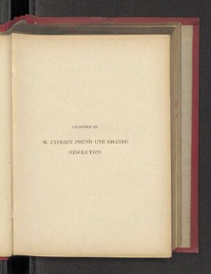 CHAPITRE III M. CYPRIEN PREND UNE GRANDE RESOLUTION