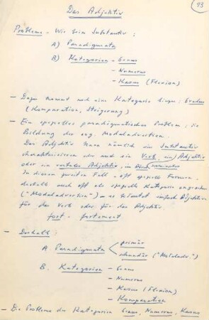 93-118, Das Adjektiv